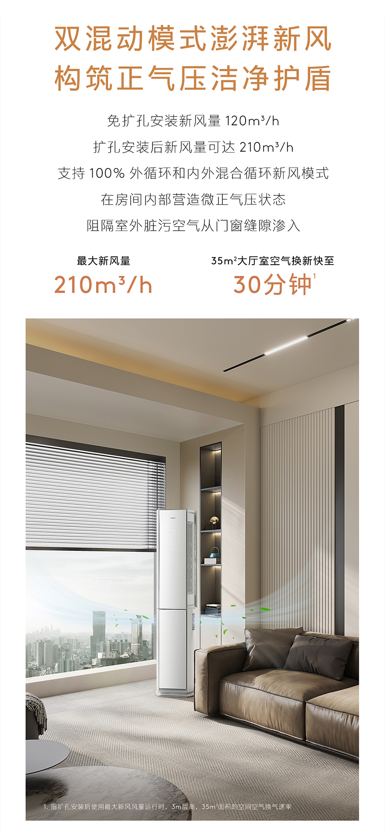 COLMO AVANT睿極 柜機空調套機 KFR-72LWCA3