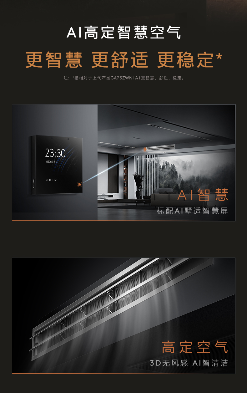 COLMO 變頻風管式套機 材料本色 CA75ZWN8A2