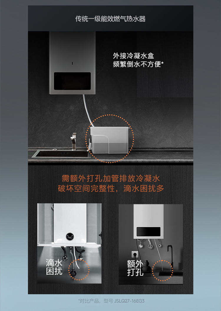 COLMO 冷凝式燃氣熱水器 鋯石藍 JSLQ27-CTE816