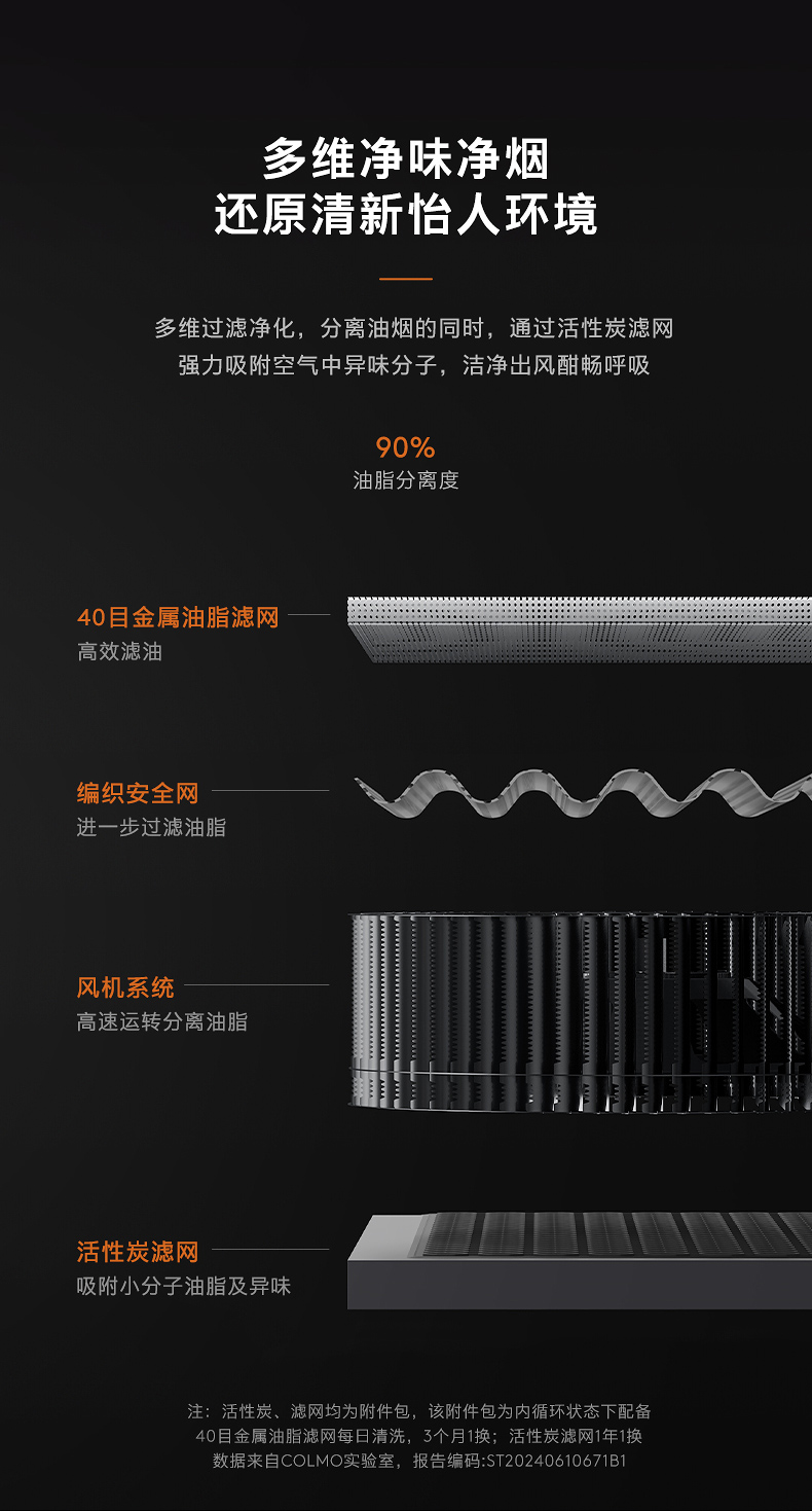 COLMO 煙灶一體機 （主機+內循環煙管）FLOWIN